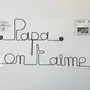 Other wall decoration - Father's Day "Dad we love you" - in Wire - BIJOUX DE MUR