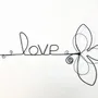 Other wall decoration - Fleur de Lys - "Love" - ​​Wire wall decoration - BIJOUX DE MUR
