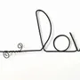 Other wall decoration - Fleur de Lys - "Love" - ​​Wire wall decoration - BIJOUX DE MUR