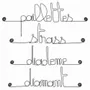 Other wall decoration - Set of little "GIRL" messages - BIJOUX DE MUR