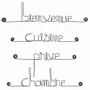 Other wall decoration - Set of small "HOME" messages - BIJOUX DE MUR