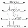 Other wall decoration - Set of small wire messages - BOY - BIJOUX DE MUR