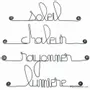 Other wall decoration - Lot de petits mots en fil de fer - SOLEIL - BIJOUX DE MUR
