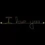 Other wall decoration - Valentine's Day Love Message in Gold Brass Wire "I love you" - BIJOUX DE MUR