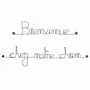 Other wall decoration - Message en fil de fer " Bienvenue chez notre chien " - BIJOUX DE MUR