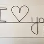 Autres décorations murales - Message d'amour : I love you - Saint Valentin - Mariage - BIJOUX DE MUR