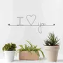 Autres décorations murales - Message d'amour : I love you - Saint Valentin - Mariage - BIJOUX DE MUR