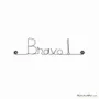 Other wall decoration - Wire message "Bravo!" - Wall decoration - BIJOUX DE MUR