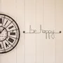 Autres décorations murales - Mot Déco Murale en fil de fer " Be happy " - BIJOUX DE MUR