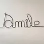 Other wall decoration - Wire word "Smile" - BIJOUX DE MUR