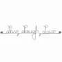 Other wall decoration - Wireframe phrase “Live, Laugh, Love” - BIJOUX DE MUR
