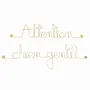 Other wall decoration - Attention, friendly dog door sign - Wall decoration - BIJOUX DE MUR
