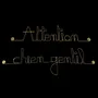 Other wall decoration - Attention, friendly dog door sign - Wall decoration - BIJOUX DE MUR