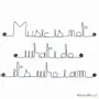 Autres décorations murales - Phrase Murale Métal : " Music " - BIJOUX DE MUR