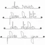Other wall decoration - Wire Wall Writings - Dream Bedroom Decor - BIJOUX DE MUR