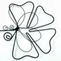 Other wall decoration - Clover Flower - "Love" - ​​Wire Wall Decoration - BIJOUX DE MUR
