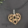 Bijoux - Collier - Coeur Géométrique - POMME DES BOIS