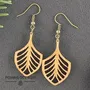 Bijoux - Boucles d'oreilles - Feuille de bananier - POMME DES BOIS