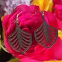 Bijoux - Boucles d'oreilles - Feuille de bananier - POMME DES BOIS