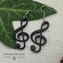 Jewelry - Earrings - Clé de sol - POMME DES BOIS