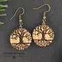 Bijoux - Boucles d'oreilles - Arbre de vie (clair) - POMME DES BOIS