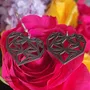 Bijoux - Boucles d'oreilles - Coeur Géométrique - POMME DES BOIS