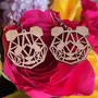 Bijoux - Boucles d'oreilles - Ours / Panda - POMME DES BOIS