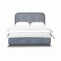Lits - Lit rembourré Curve, double, king size, simple (160 x 200 cm) - BLUE BEAR