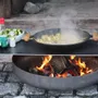 Outdoor fireplaces - Fire bowl with bench - RAUMGESTALT