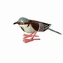 Outdoor decorative accessories - Sparrow Recycled Metal Sculpture 15x7cm - TERRE SAUVAGE
