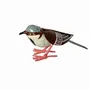 Outdoor decorative accessories - Sparrow Recycled Metal Sculpture 15x7cm - TERRE SAUVAGE