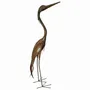 Outdoor decorative accessories - Recycled Metal Sculpture Heron 115cm - TERRE SAUVAGE