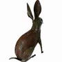 Outdoor decorative accessories - Recycled Metal Rabbit Sculpture 16/35cm - TERRE SAUVAGE