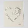 Cadeaux - Carte de correspondance 12,5x16,6cm PAPIER FAIT MAIN - COSETTE ET LES LYS
