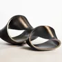 Design objects - Eternal S Matt Line Silver, Handmade Interior Design Sculpture - DV DESIGN