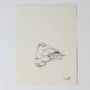 Cadeaux - Carte de correspondance 12,5x16,6cm PAPIER FAIT MAIN - COSETTE ET LES LYS