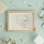 Gifts - Correspondence card 12.5x16.6cm HANDMADE PAPER - COSETTE ET LES LYS