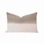 Fabric cushions - Dip & Dye TALC cotton cushion cover 40x60 cm - BED AND PHILOSOPHY