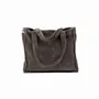 Sacs et cabas - Sac cabas en velours côtelé VOLT 35x45x17 cm - BED AND PHILOSOPHY