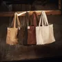 Sacs et cabas - Sac cabas en velours côtelé VOLT 35x45x17 cm - BED AND PHILOSOPHY