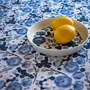 Platter and bowls - Lapin Kukka Pie Dish Blue 25 cm - PENTIK