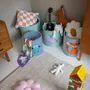 Linens - Ruutu Cushion Cover Pink 45x45 cm - PENTIK