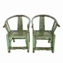 Chairs - Unique pair of old Chinese horseshoe chairs - PAGODA INTERNATIONAL