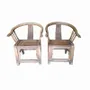 Chairs - Unique pair of old Chinese horseshoe chairs - PAGODA INTERNATIONAL