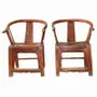 Chairs - Unique pair of old Chinese horseshoe chairs - PAGODA INTERNATIONAL