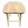Tabourets - Tabouret de bar en Teck avec assise ergonomique. assise 75 - BALINAISA