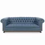 Canapés pour collectivités - Chesterfield Prestige Blue | Canapé - CREARTE COLLECTIONS