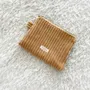 Pochettes - Pochette zippée en velours côtelé VERA 20x15 cm - BED AND PHILOSOPHY