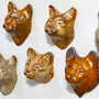 Accessoires de déco extérieure - Portrait de chat à accrocher au mur - SABMULLER CERAMICS