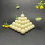 Candles - Pearl Pyramid Design Candle - Modern Home Accent - QUIET